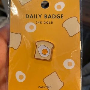 BNIP Toast and Egg Pin